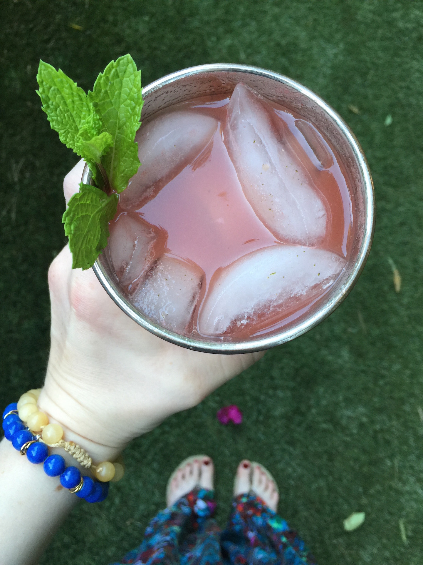 Watermelon Ginger Mint Cocktail