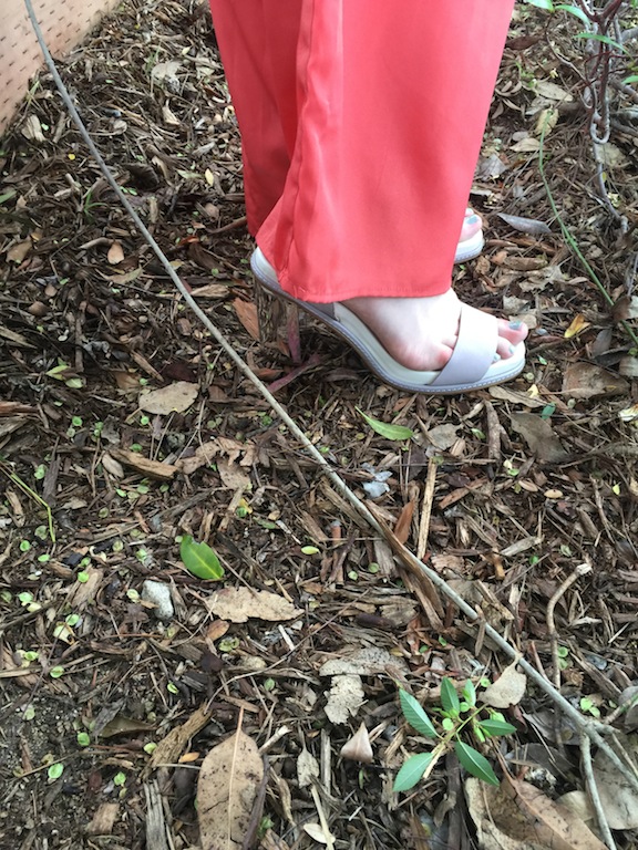 coral jumpsuit