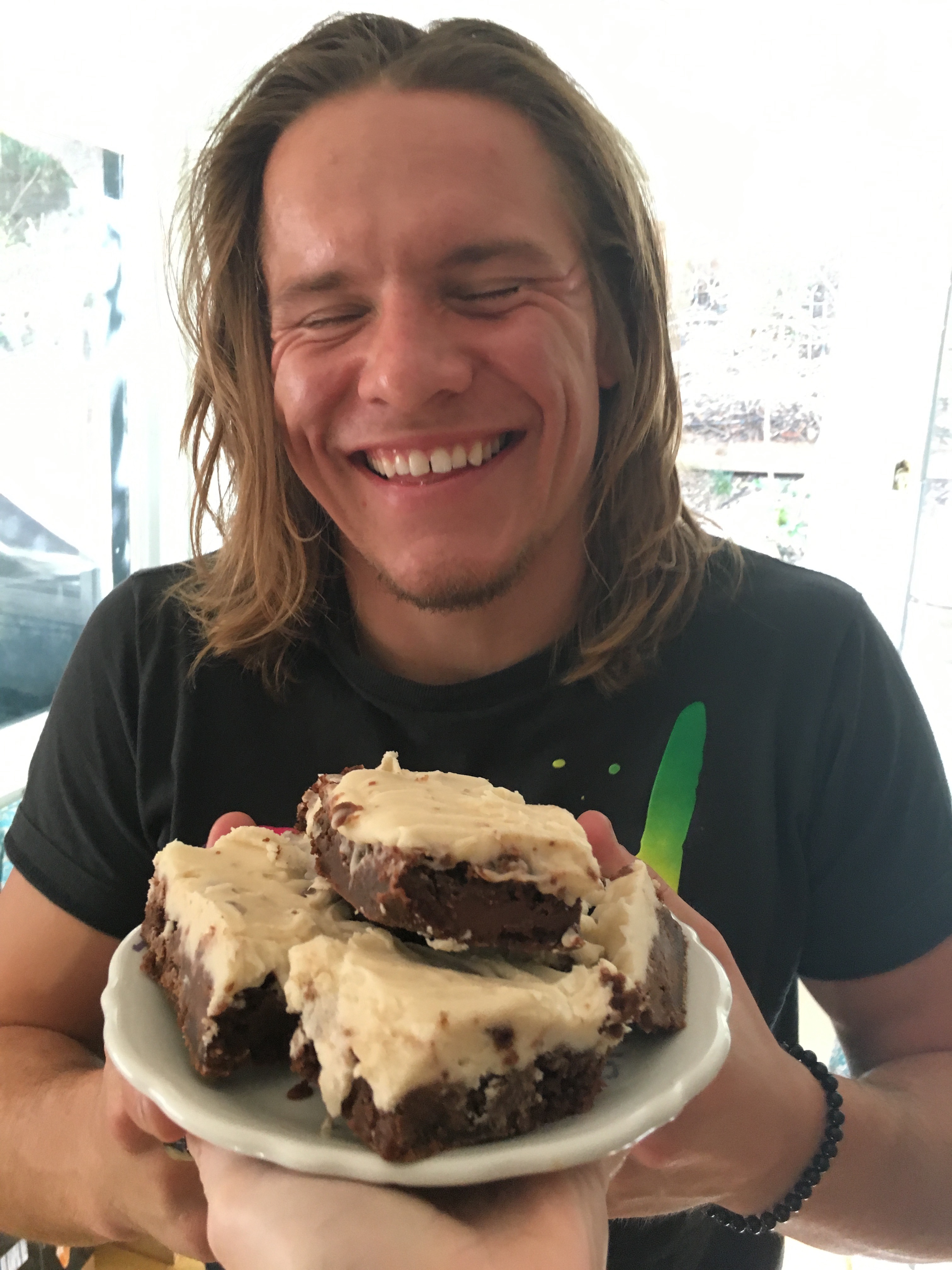 Fudgy Nutella Brownies With Cream Cheese Frosting