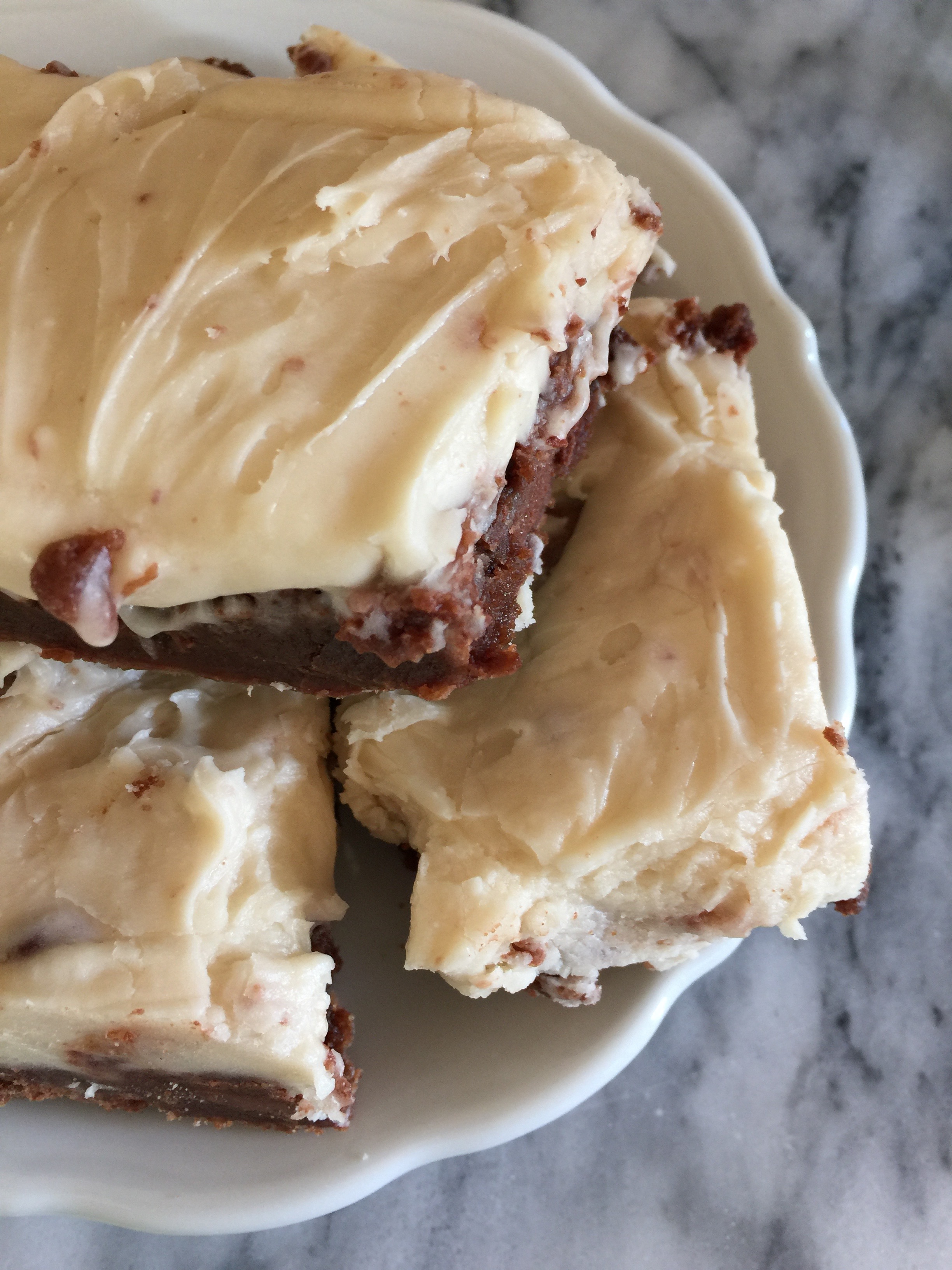 Fudgy Nutella Brownies With Cream Cheese Frosting